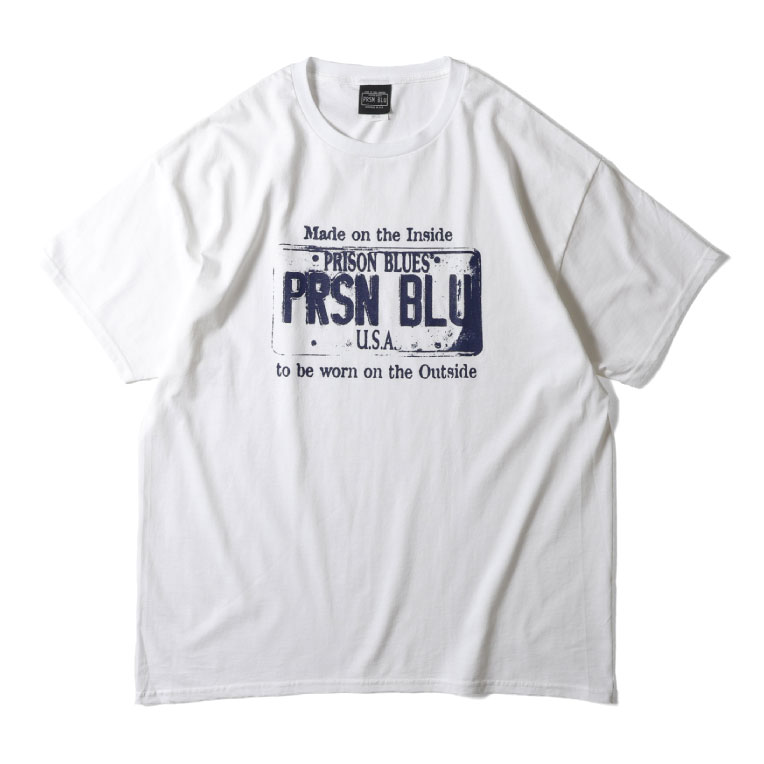 【並行輸入品】PRISON BLUES / プリズンブルース PRBS230 USA PLATE T-SHIRT / プレートロゴプリント半袖Ｔシャツ  -全5色- |  | 04