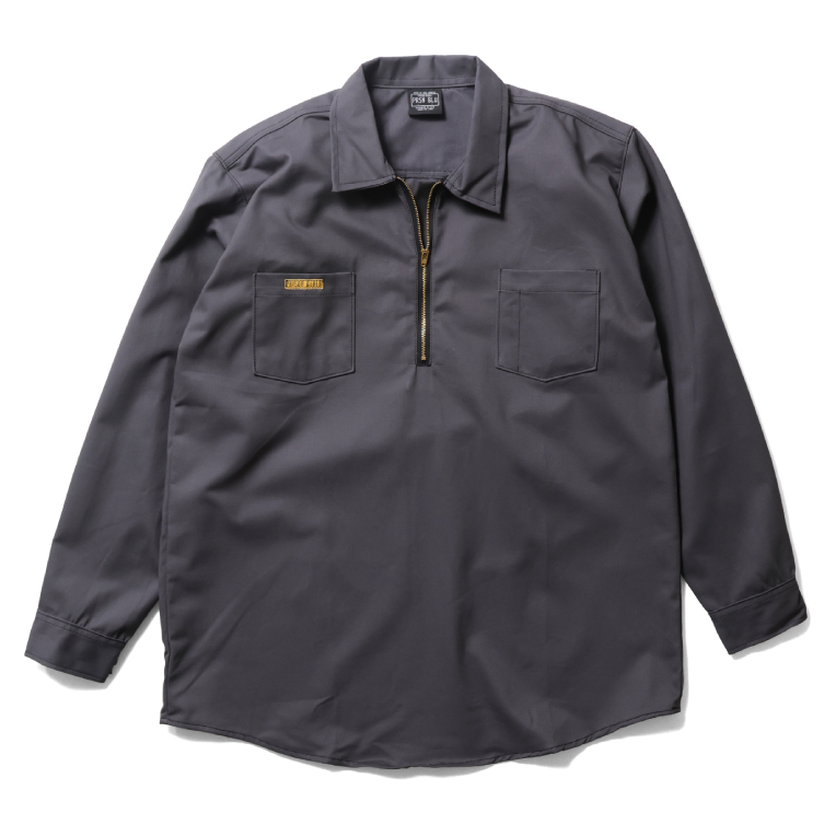 【並行輸入品】PRISON BLUES / プリズンブルース PRBS2532 L/S WORK SHIRT FRONT ZIPPER / 長袖 ワークシャツ フロント ジッパー |  | 01
