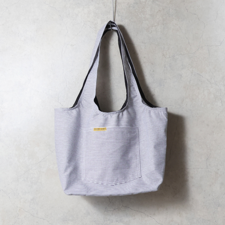 【並行輸入品】PRISON BLUES / プリズンブルース PRBS52411H GROCERY BAG HICKORY VERSITY LOGO / グロサリー バッグ バーシティロゴ - ヒッコリー - |  | 01