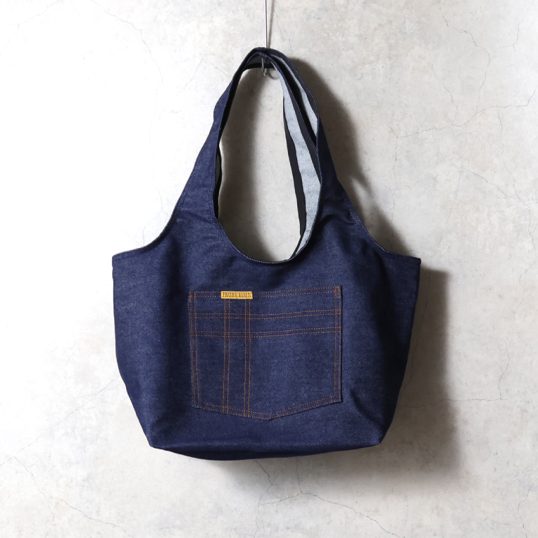 【並行輸入品】PRISON BLUES / プリズンブルース PRBS5241 GROCERY BAG BLUE DENIM / グロサリー バッグ - ブルーデニム - |  | 01