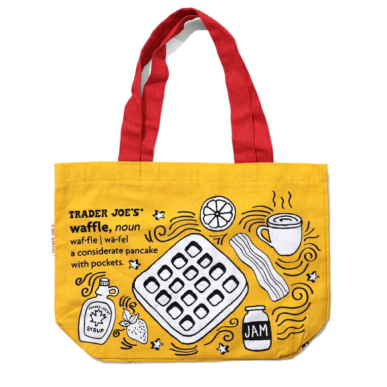 TRADER JOE'S / トレーダージョーズ TJ2104 BREAKFAST COLORING BOOK BAG / ブレックファスト 塗り絵風 バッグ -全1色-｜extra-exceed｜02