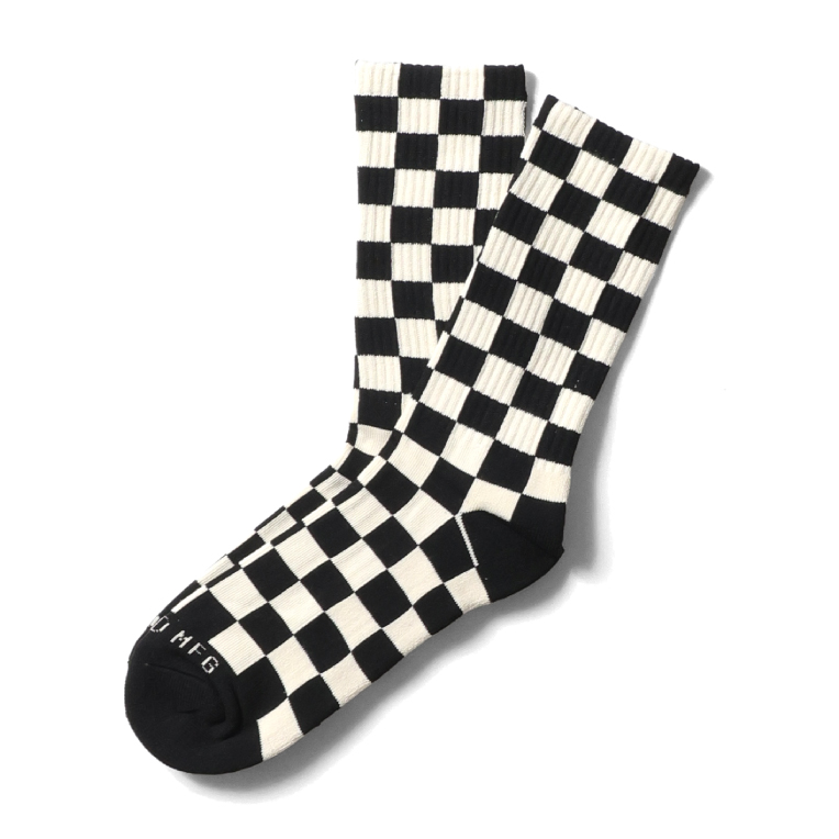 【並行輸入品】WELD / ウェルド WELD13 CHECKERBOARD CREW SOCKS / チェッカーボードクルーソックス -全4色- | Railroad Sock | 01