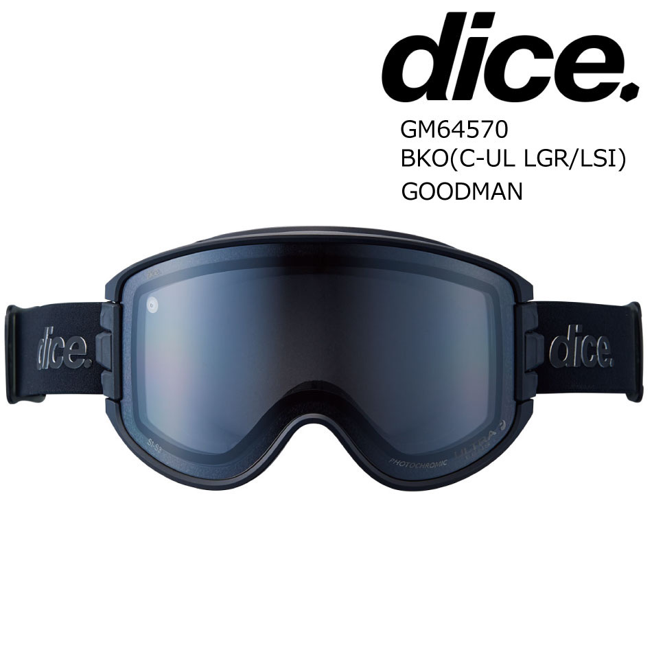 DICE（ダイス） 予約商品 26-27 ゴーグル グッドマン GM64570 BKO DICE