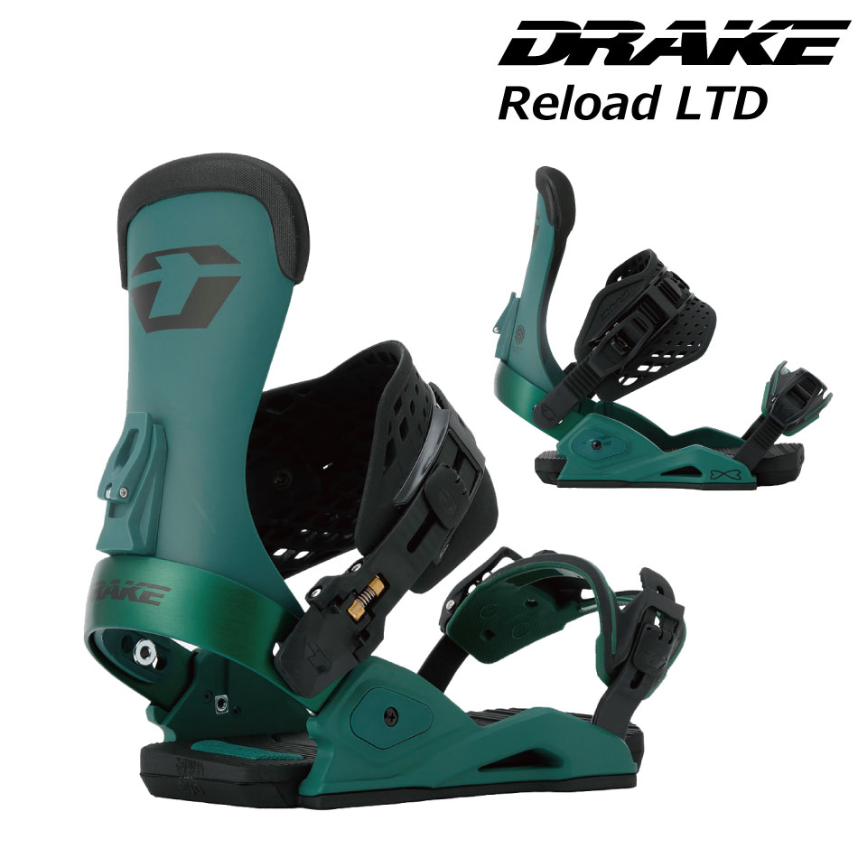 ドレイク ビンディング リロード リミテッド 24-25 DRAKE RELOAD LTD Green/Black 予約商品 特典あり パーク  パウダー パーク 25Snow 正規品 スノーボード 板