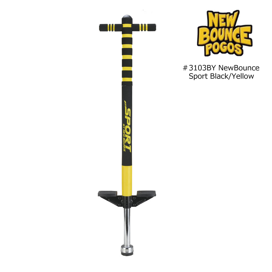 NewBounce Sport Pogo stick B/Y ex.＃3103BY Black/Yellow スポーツ 