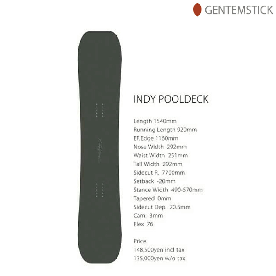 2021新入荷 gentemstick INDEPENDENTSTICK インディ 157cn