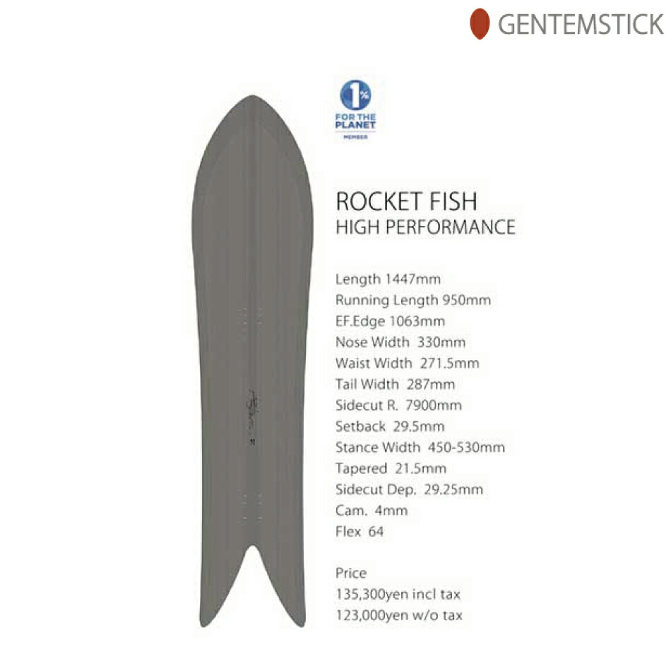 予約特典あり 24 GENTEMSTICK ROCKET FISH HIGH PERFORMANCE 144.7