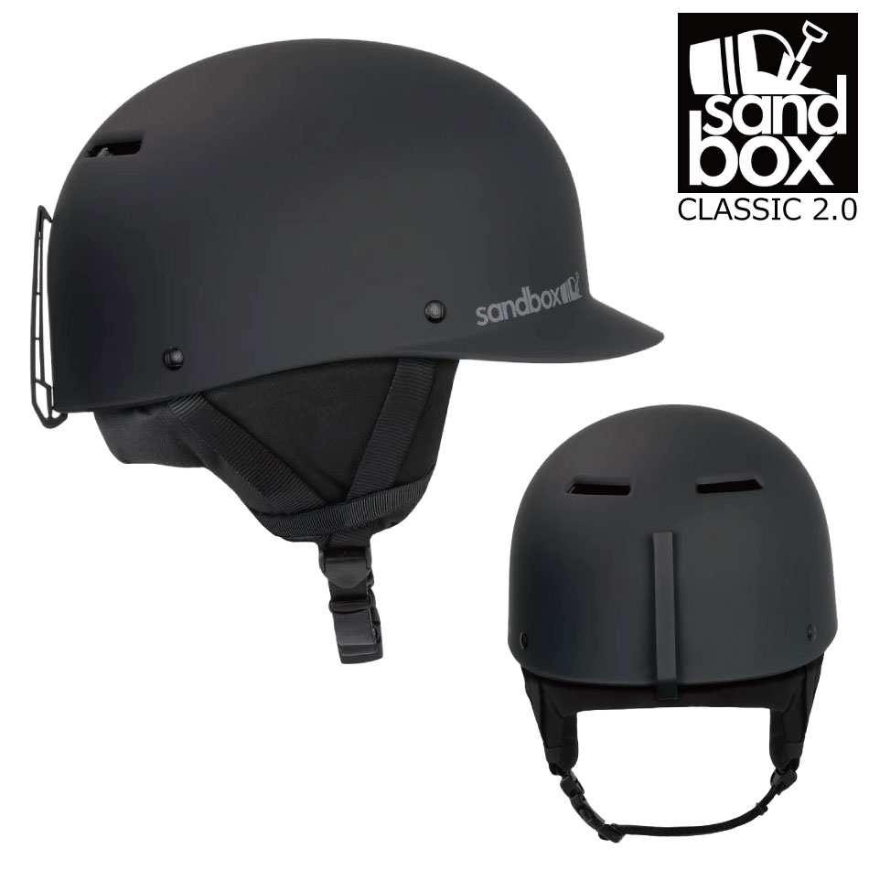 即納 特典あり 24 SANDBOX Helmet Classic 2.0 SNOW Black (Matte