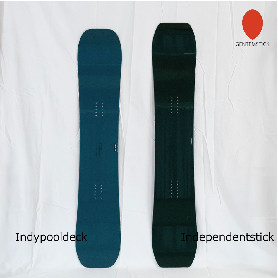 予約商品 特典あり 24-25 GENTEMSTICK INDYPOOLDECK 154 ゲンテンスティック インディ プールデッキ BUBBLES  ショートキャンバー 国産 メンズ スノーボード 板