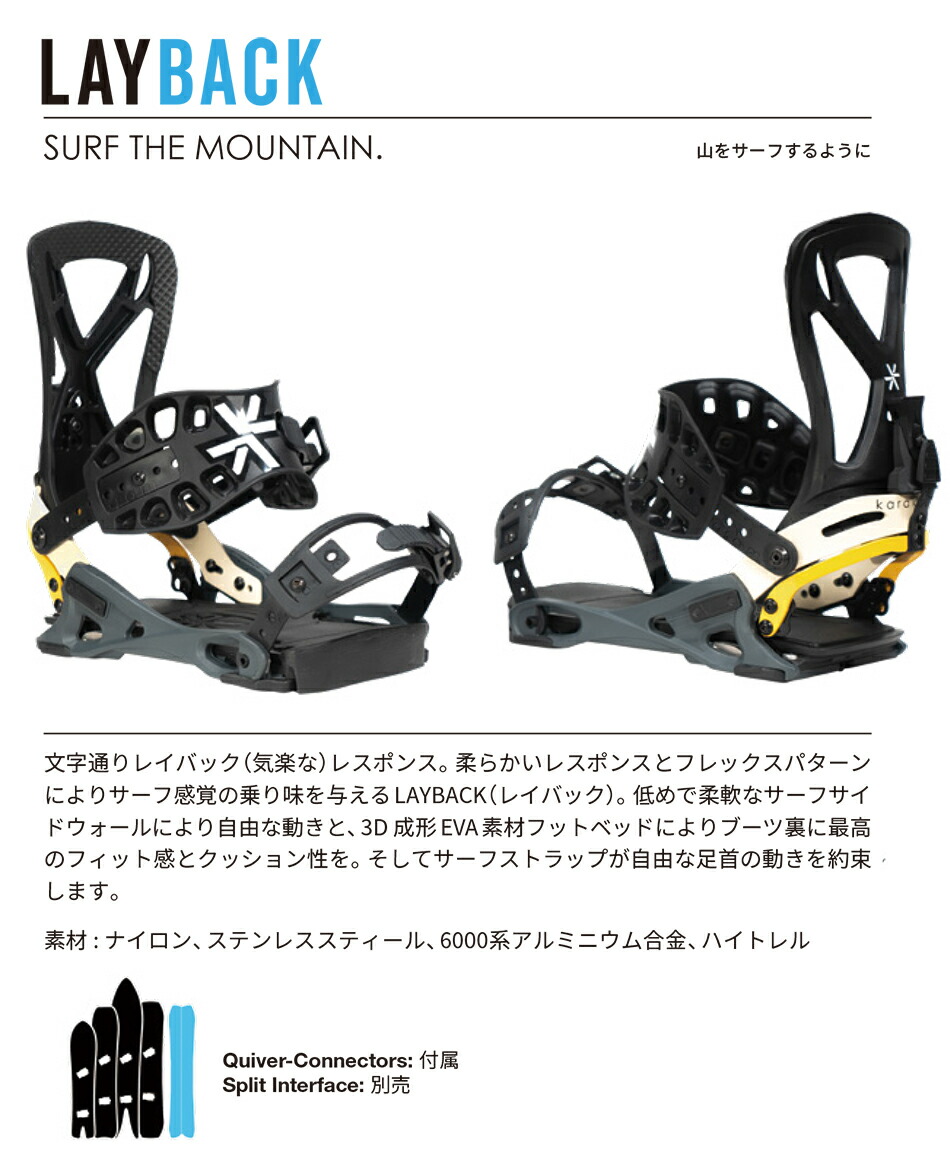 karakoram（カラコラム） ビンディング レイバック クイバーコネクター