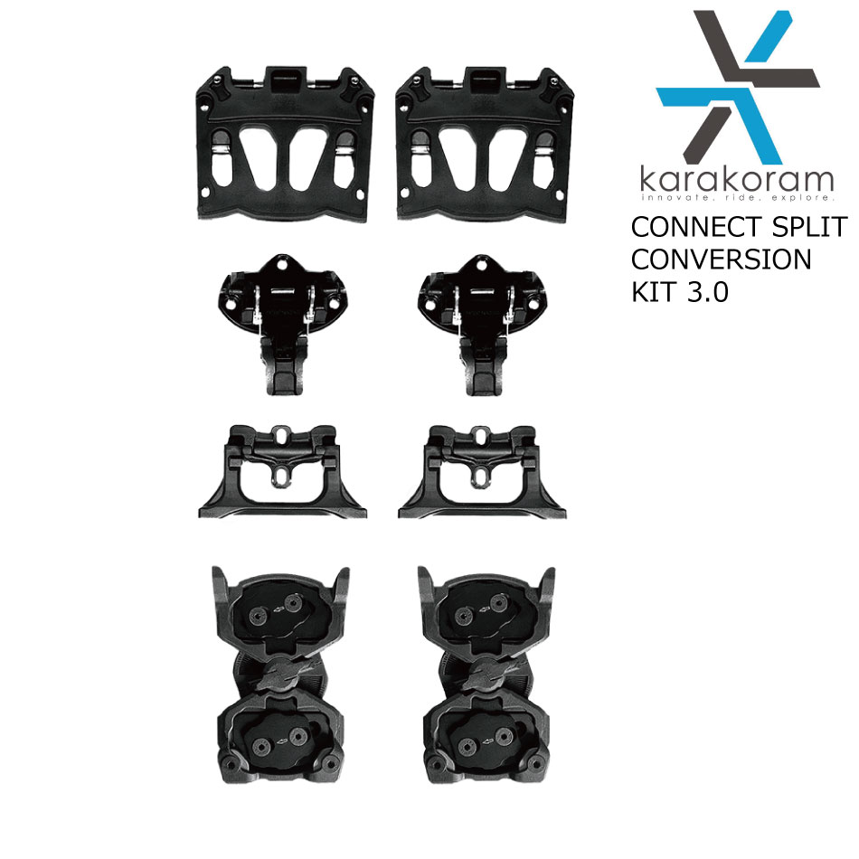 カラコラム karakoram フリーレンジャー&コネクトスプリットキット付き karakoram カラコラム ビンディング コネクト・スプリット