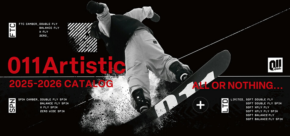 011 ARTISTIC 25-26 ゼロワンワン スノーボード ゼロ Artistic