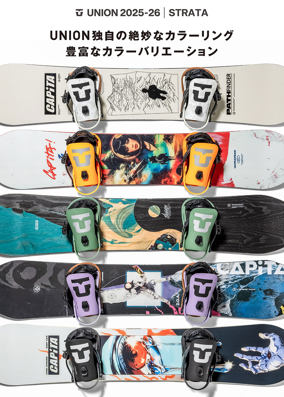 UNION BINDING 25-26 ユニオン ビンディング ストラータ オレンジ