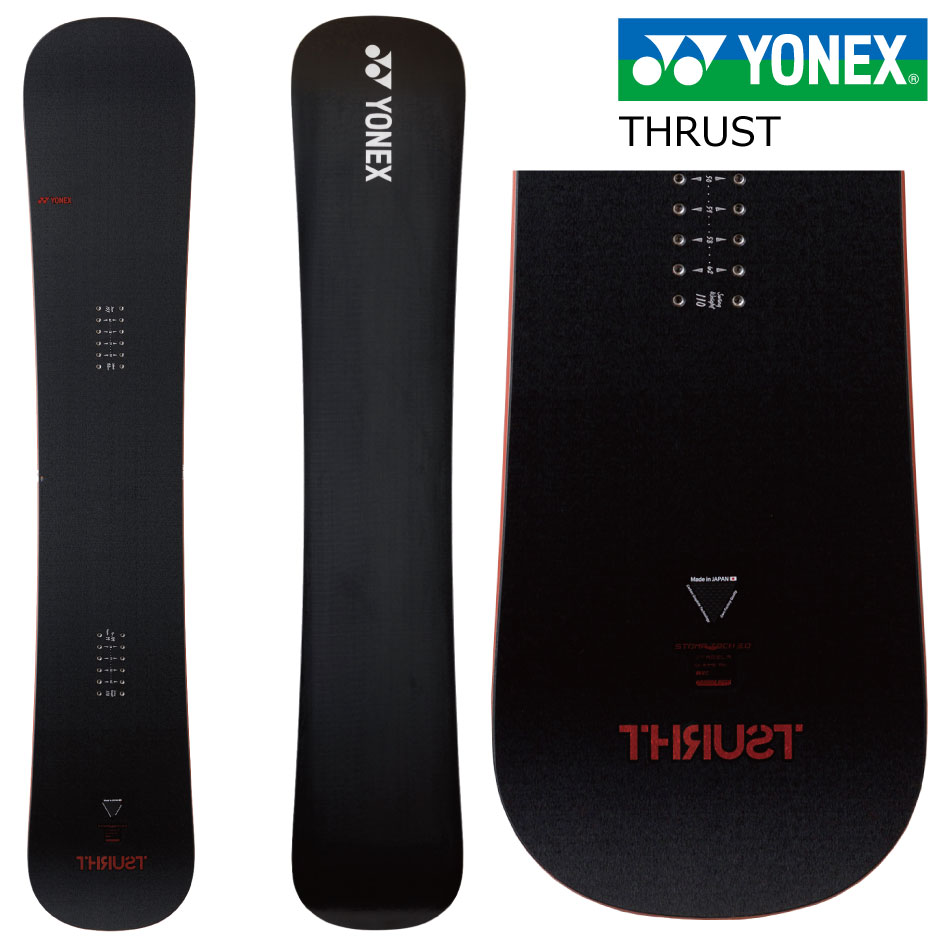 予約商品 23 YONEX ヨネックス THRUST スラスト ブラック/レッド TH22カービング ハンマーヘッド 振動減衰 メンズ 板 国産 スノーボード  スノボー スノボ :yonex21-thrust:EXTREME sendai - 通販 - Yahoo!ショッピング