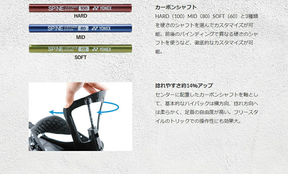 YONEX（ヨネックス） 予約商品 26-27 ビンディング スパインバック