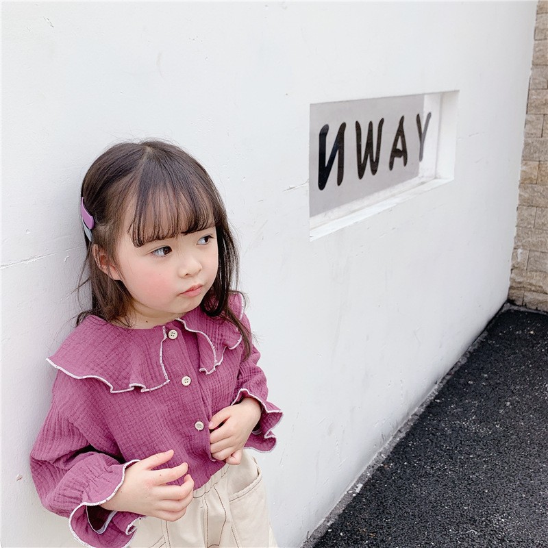 子供服 シャツ 長袖 春 秋 女の子 トップス フリル キッズ おしゃれ