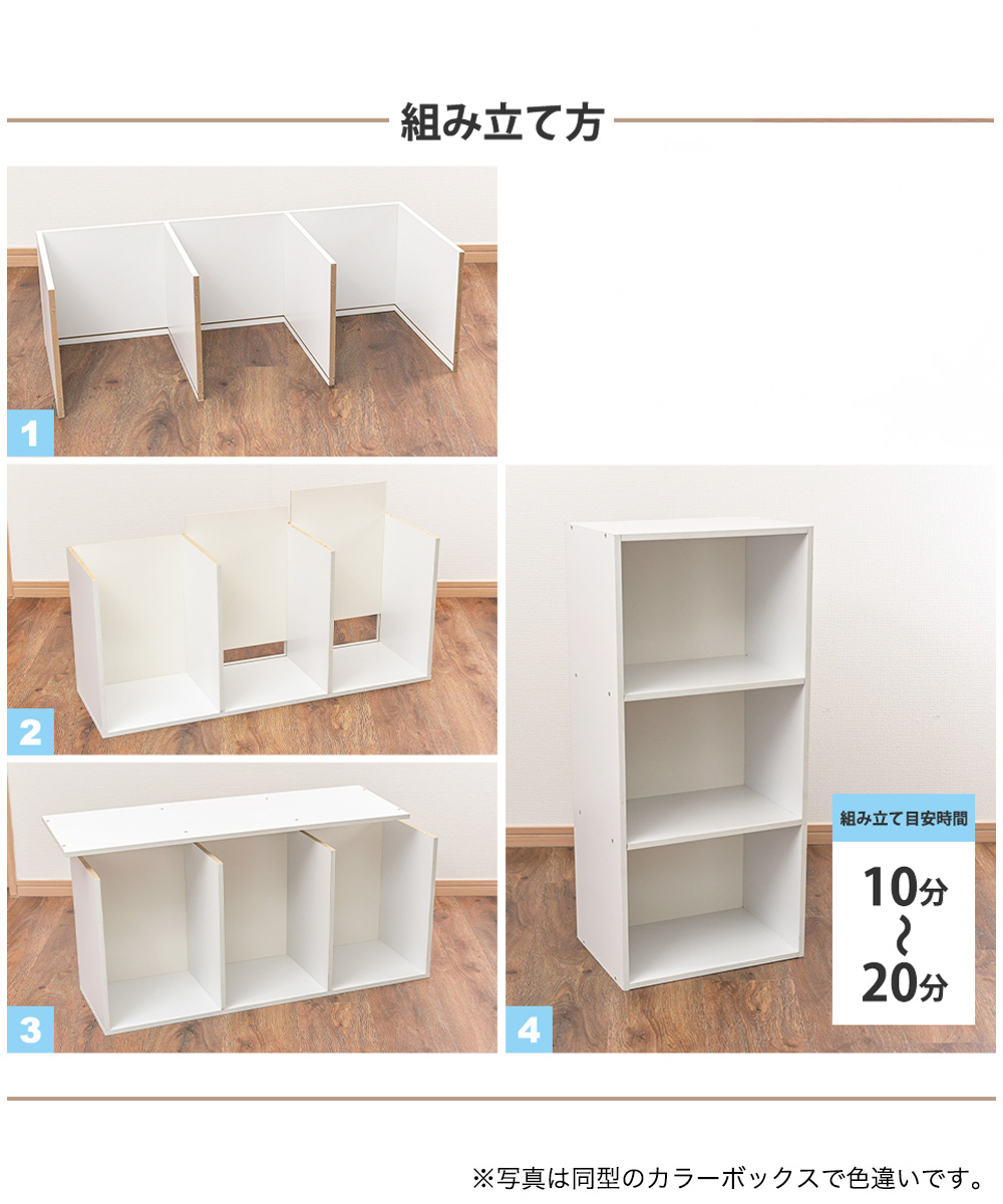組み立て方、目安時間10分〜20分