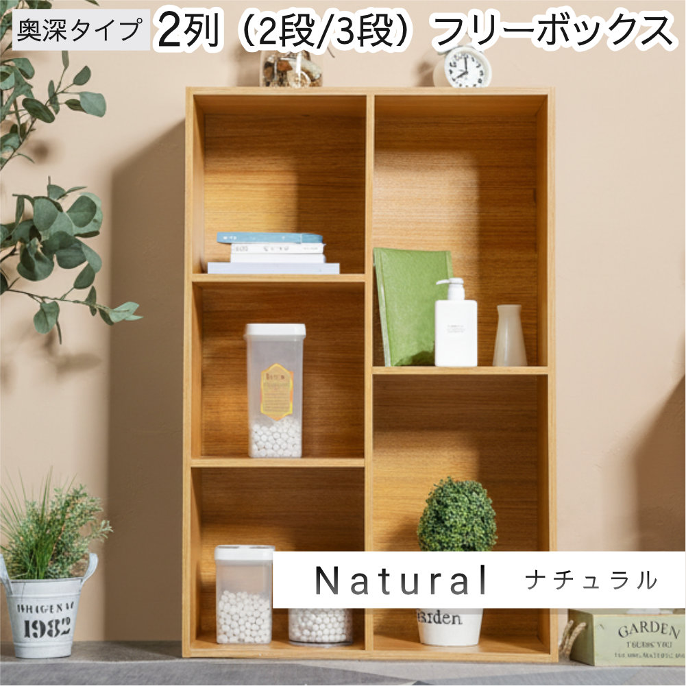 カラーボックス 収納 棚 大容量 2列 2段 3段 ラック 組立 家具 A4対応