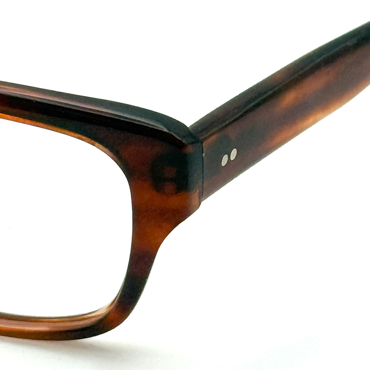 度付きメガネ 銘品晴夫作 ME-03 ブラウン 眼鏡職人 福井県 鯖江市