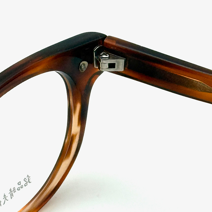 度付きメガネ 銘品晴夫作 ME-87 ブラウン 眼鏡職人 福井県 鯖江市