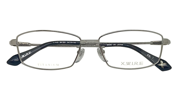 メガネ アイウェア 付属品完備 度付きメガネ 眼鏡 X-WIRE エクスワイヤ アイウェア 1.60薄型非球面度