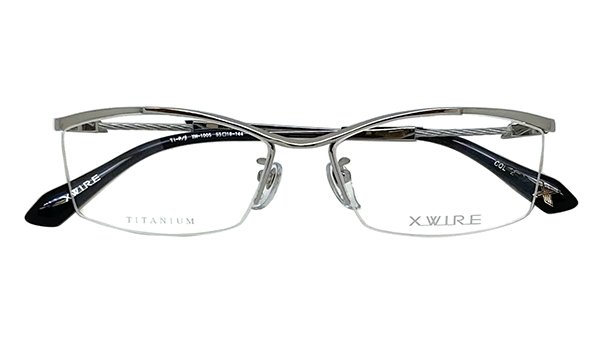 度付きメガネ 眼鏡 X-WIRE エクスワイヤ アイウェア 1.60薄型非球面度