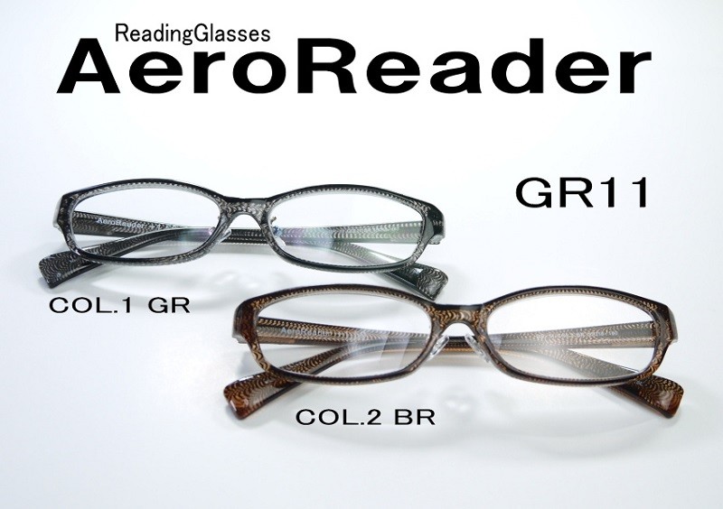 老眼鏡　おしゃれシニアグラス　AeroReader GR11 男女兼用 リーディンググラス