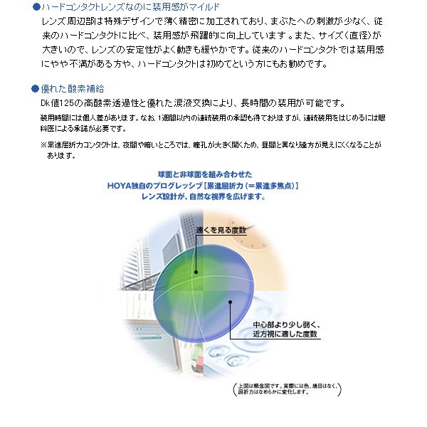 ハードコンタクトレンズ 遠近両用 HOYA マルチビューEX-α（アルファ