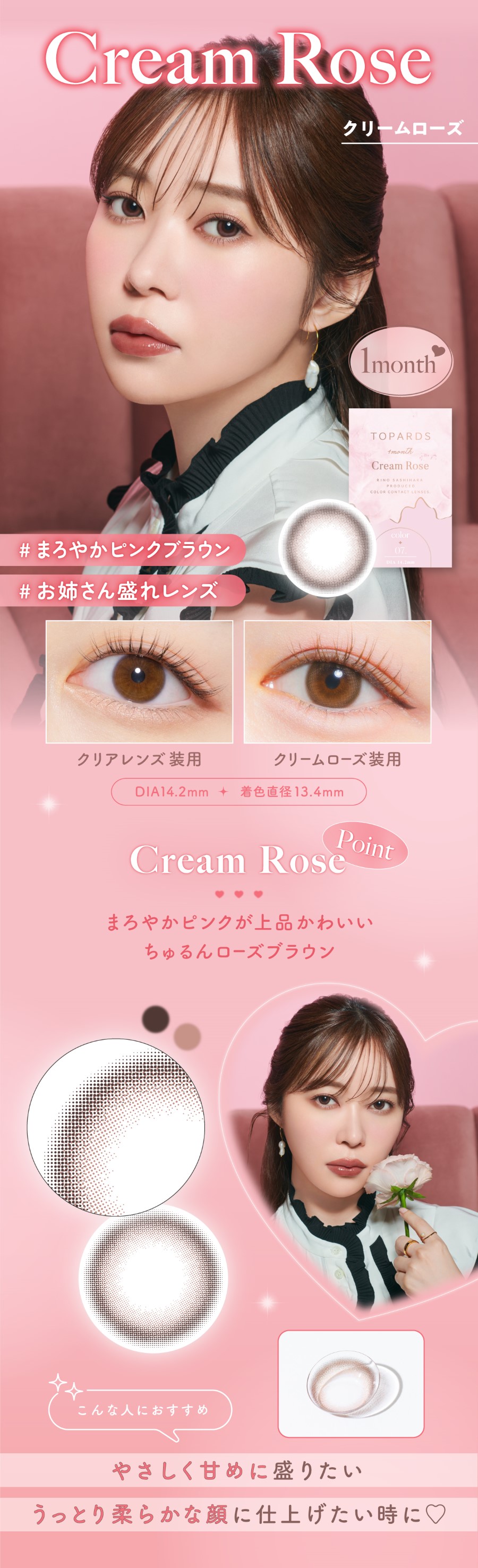 TOPARDS（トパーズ） マンスリー 2枚 2箱 新色2色追加 全7色 1ヵ月交換