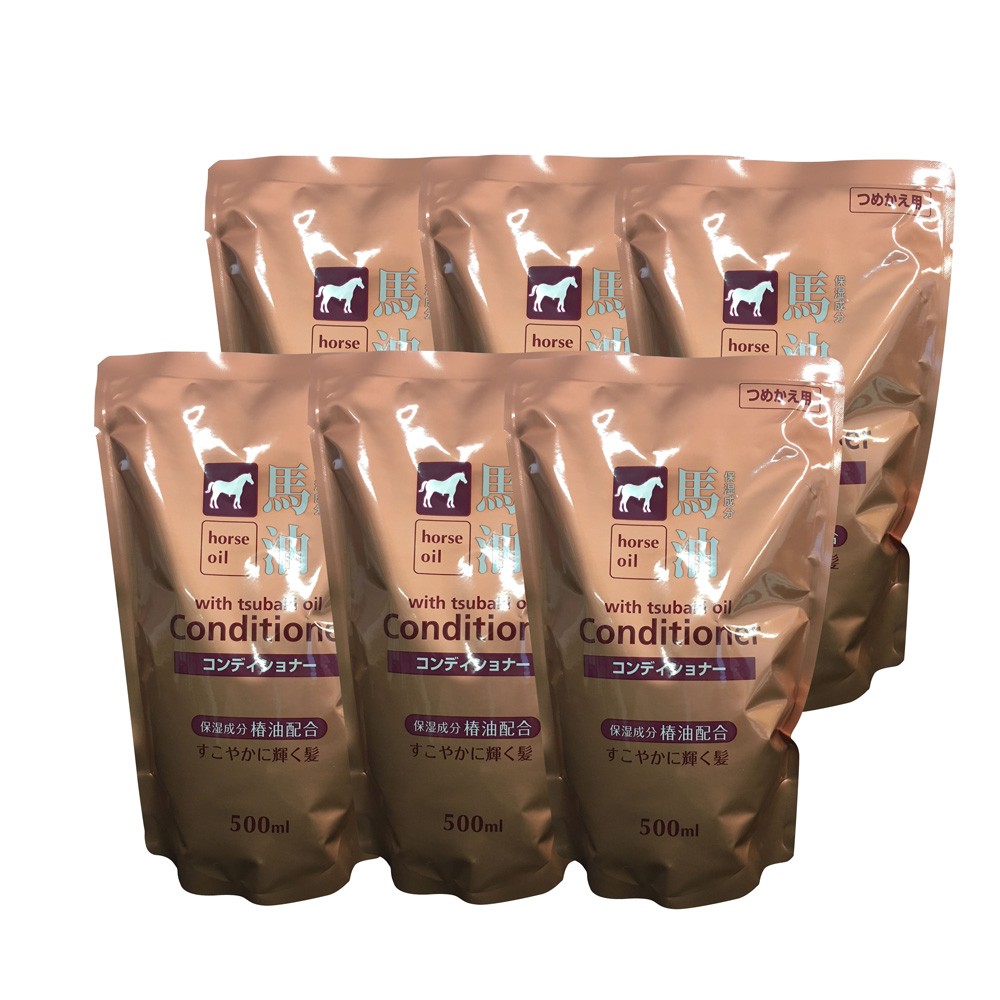 6個セット 計3000mL」 馬油コンディショナー 詰め替え500mL×6個セット 熊野油脂 (宅配便) :tk-t-c6:アイアップ ヤフーショップ  通販 