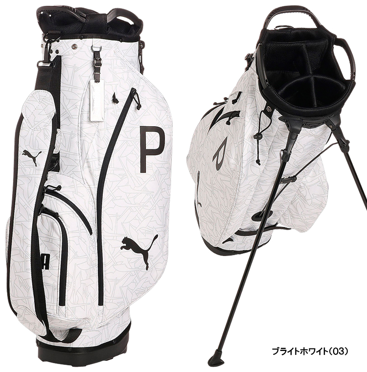 PUMAGOLF プーマゴルフ 日本正規品 ゴルフ マルチポケット P グラフィック スタンドバッグ スタンド キャディバッグ 2023モデル 「  090432 」