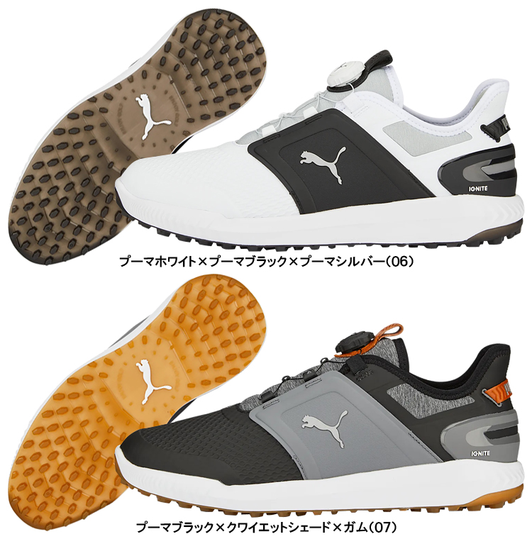 PUMAGOLF プーマゴルフ日本正規品 イグナイト エレベート ディスク スパイクレスゴルフシューズ 2023モデル 「 376080 」