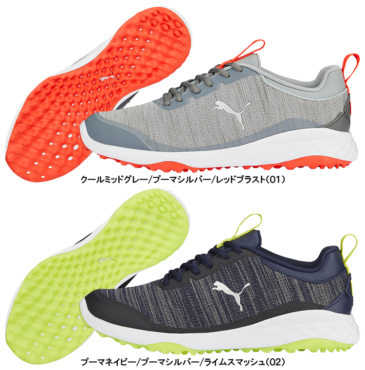 PUMA GOLF プーマ ゴルフ 日本正規品 ゴルフ フュージョン プロ スパイクレス ゴルフシューズ 2023モデル 「 377041 」