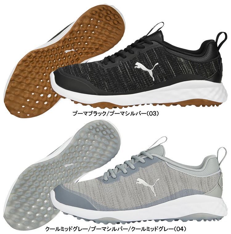 PUMA GOLF プーマ ゴルフ 日本正規品 ゴルフ フュージョン プロ スパイクレス ゴルフシューズ 2023モデル 「 377041 」