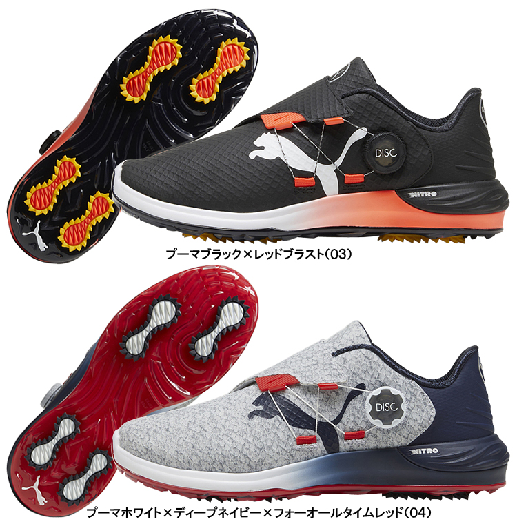 【特典付き】 PUMA GOLF プーマ ゴルフ 日本正規品 ファントムキャット ニトロ ディスク スパイクレス ゴルフシューズ 2024新製品 「  379208 」