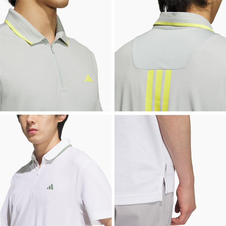 adidas アディダス ゴルフ Golf ゴルフウエア メンズ 半袖ジップ