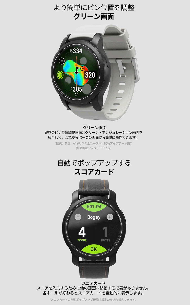 GOLFBUDDY ゴルフバディ正規品 aim W12 腕時計型GPS watch