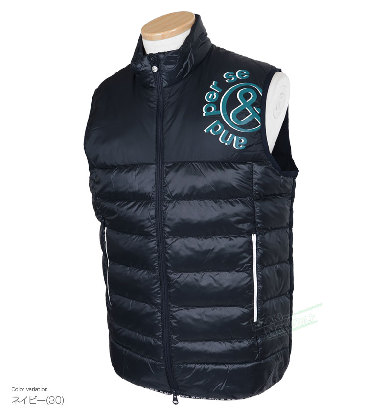 アンパスィ　中綿ベスト and per se（アンパスィ） ゴルフウエア メンズ 中綿ベスト 耐久撥水