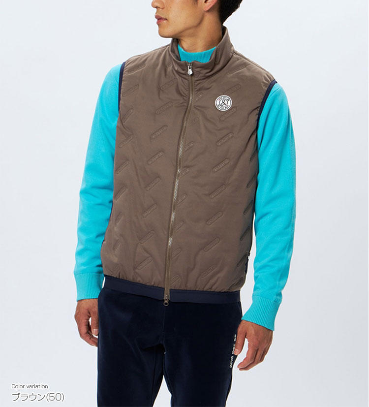 and per se（アンパスィ） ゴルフウエア メンズ 中綿ベスト ストレッチ