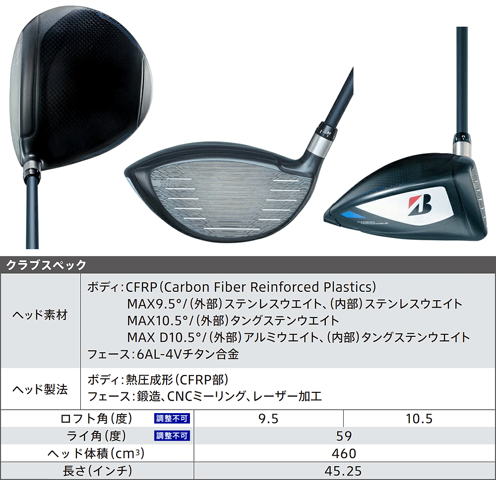 BRIDGESTONE（ブリヂストン） B3MAX ドライバー VENTUS TR RED