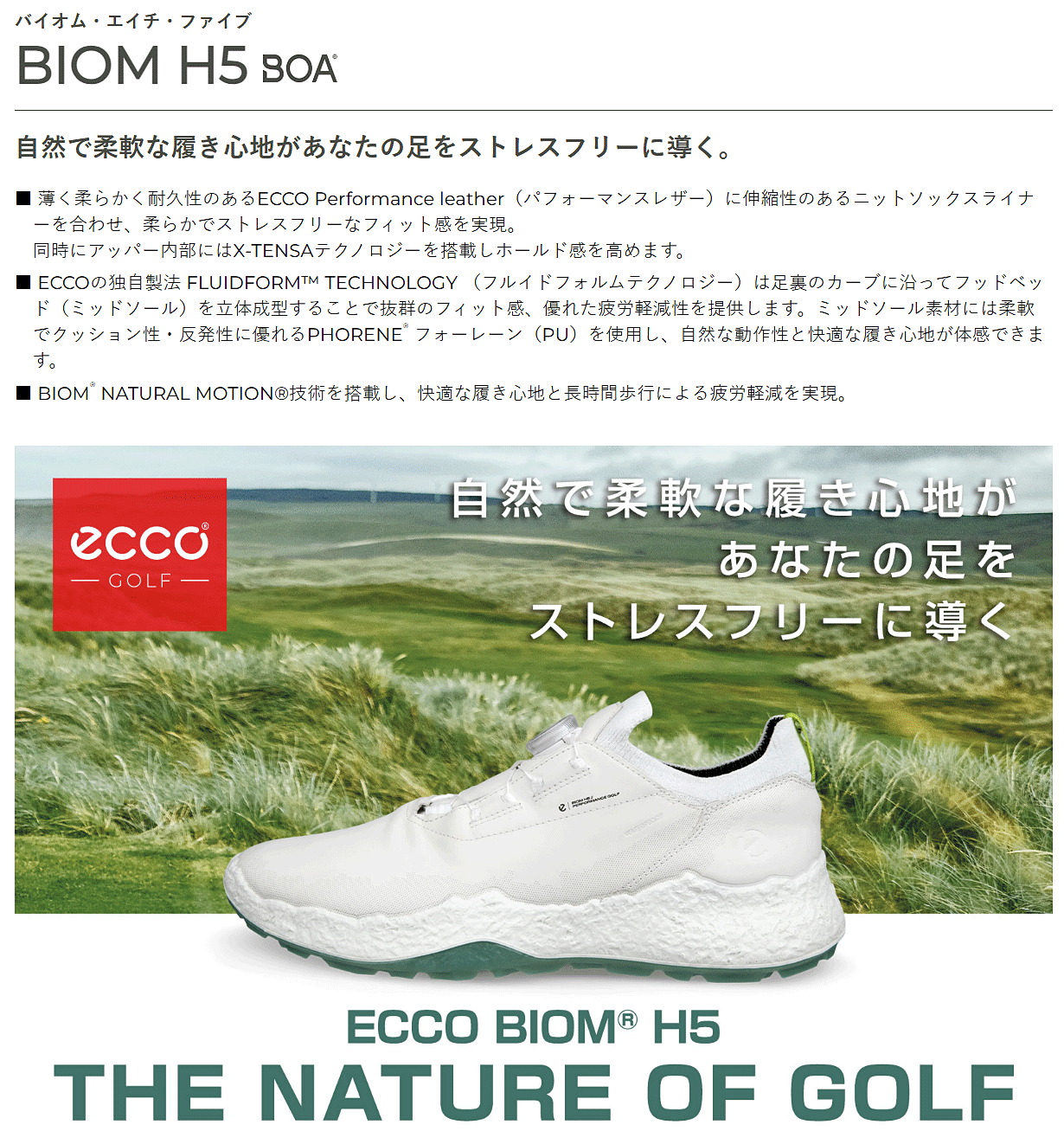 ecco（エコー） 日本正規品 BIOM H5 BOA バイオム エイチ ファイブ