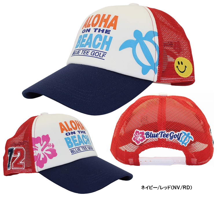 BLUE TEE GOLF(ブルーティーゴルフ)日本正規品 ALOHA ON THE BEACH (アロハ オン ザ ビーチ) メッシュキャップ  2021モデル 「CP-006」 EZAKI NET GOLF - 通販 - PayPayモール
