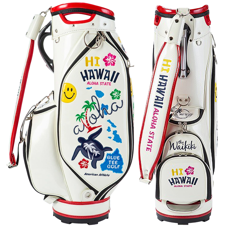 BLUE TEE GOLF ブルーティーゴルフ日本正規品 HI HAWAII ハイ ハワイ エナメル キャディバッグ 2022モデル 「 CB-020  」