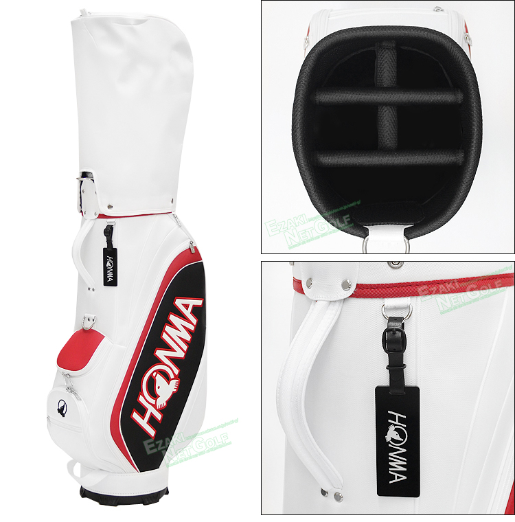 超美品!HONMA CB-1910 黒×赤 ホンマ ゴルフバッグ キャディバッグ HONMA GOLF ホンマ 本間ゴルフ 日本正規品 ベーシックスポーティ