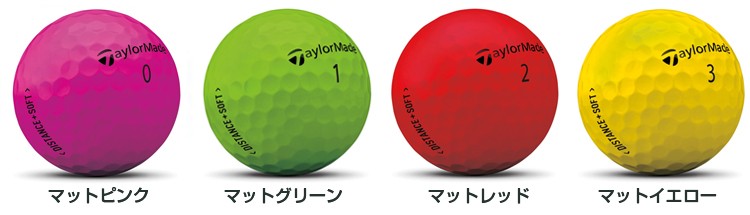 低廉 テーラーメイド ディスタンス プラス ソフト ゴルフボール 1ダース 12個入り マットイエロー 日本正規品 