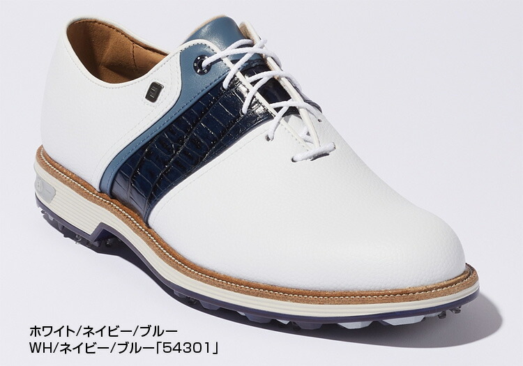 FOOTJOY フットジョイ 日本正規品 DRYJOYS PREMIERE PACKARD Lace ドライジョイズ プレミア パッカード レース  メンズ ソフトスパイク ゴルフシューズ