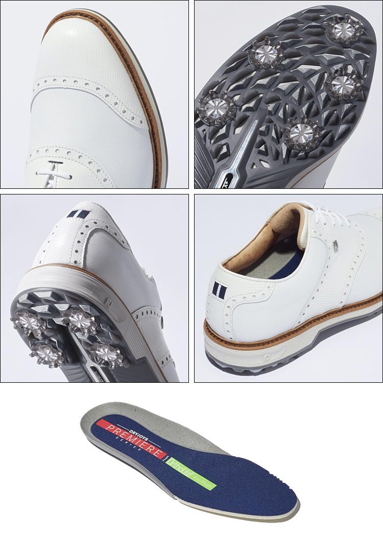 FOOTJOY フットジョイ 日本正規品 DRYJOYS PREMIERE Wilcox ドライジョイズ プレミア ウィルコックス 2023モデル  メンズ ソフトスパイク ゴルフシューズ