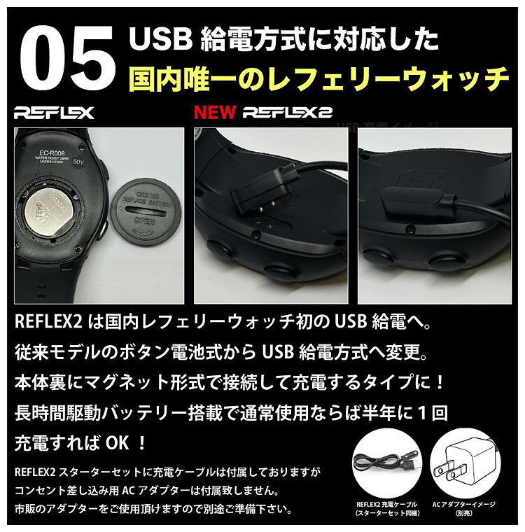 レフリーウォッチ REFLEX2 腕時計　サッカー用　審判用 アールズコート（Earls Court） 正規品 レフリーウォッチ REFLEX 2 レ