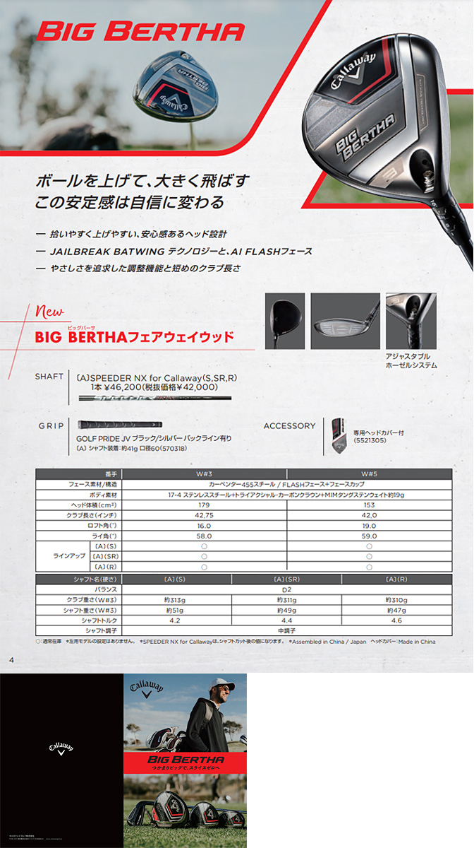 Callaway（キャロウェイ） キャロウェイ日本正規品 BIG BERTHA