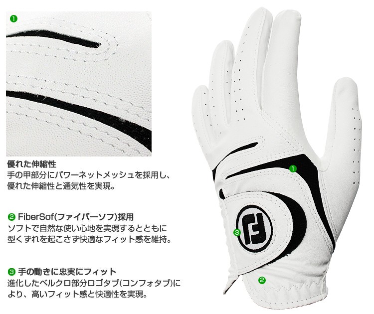 FOOTJOY フットジョイ 日本正規品 WeatherSof ウェザーソフ 指先